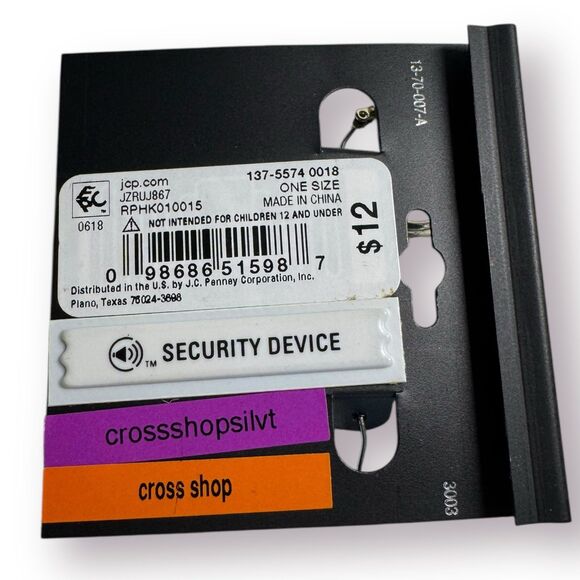 Liz Claiborne Earrings Silver‎ Toned Metal 1.25" diameter BNWT - Picture 3 of 3